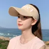 Women Hat Empty Top Female Sunscreen Designer Fashion Outdoor Sports Sunhat 2022 Sunshade Baseball Cap Travel Summer Sun Protec244Z