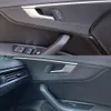 Audi için A4 A5 B9 2017-2019 İç Merkezi Kontrol Panelli Kapı Kolu 3D/5D Karbon Fiber Etiketler Çıkartmaları Araba şekillendirici Aksesuar