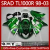 Suzuki Srad TL1000R TL 1000R TL1000 R 98 99 00 2001 2002 2003 Body 19HC.6 TL-1000R 98-03 TL-1000 TL 1000 R 1998 1999 2000 01 02 03 OEM 페어링 키트 광택 은빛