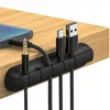 Zarządzanie organizatorem kablowym uchwyt na drut elastyczne USB Kołacz Klawika Uprzezdłe klipy silikonowe dla klawiatury na klawiaturę