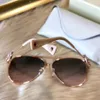 Gafas de sol para mujer verano 6066 estilo Anti-ultravioleta Retro placa Metal marco completo moda anteojos caja aleatoria