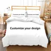 Customize Drop 3D Bedding Sets Printed Duvet Cover Queen King Double Size Bed Cover Set 220622