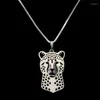 Colares pendentes Jóias femininas Cheetah Lovers 'Metal Animal Drop