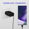 25W PD Typ C Väggladdare med USB C -kabel Super Fast Charging för Samsung Galaxy S21 S20 Obs 20 Note10 Android -smartphones