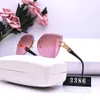 2022 Square Rimless Sunglasses Women Luxury Brand Designer Summer Red Glasses Fashion Sun glasses For Men UV400 Shades Oculos