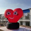 2022 Cute Inflatible Heart Cartoon z czarną bazą na Walentynki/Dekorację imprezową Wykonane przez Ace Air Art