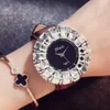 Muñecos de pulsera Vestido de moda Womens Watches Big Rhinestone Quartz Wrist Watch Ladies 2022 Luxury Top Marca Ginebra Hodinky Women Giftswristwatc