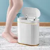 7L Smart Sensor Trash Can For Kitchen Garbage Tin For Bathroom Light Luxury Family Living Room Cracks Trash Bin Cubo Basura 220408