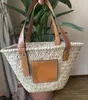 3 Size Beach Bags Classic Style Fashion Handbags Women's Totes High Quality Pure Hand Woven bagss Straw Shopping Vacation summer woven purses