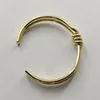 Bangle Adjustable Open Double Layer Knotted Twisted Wild Bracelet Gold Color Thread Minimalist Female Niche Design For Women 2022Bangle Inte