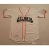 Xflsp Atlanta Jersey # 10 maillots de baseball blancs de la ligue noire