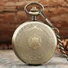 Creative Bronzesilver Gold Delicate Carved Pattern Shield Quartz Pocket Watch Analog Floral Rattan Pocketwatch Reloj de Madera 24670601