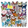 50pcs Schmetterling Aufkleber wasserdichtes Vinylaufkleber Skatezubehör für Skateboard -Laptop -Gepäck Fahrrad Motorrad Telefonauto -Aufkleber Party Dekor