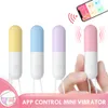 Bluetooth Bullet Vibrators App Wireless Control G-Spot Vibring Egg 10 Hastigheter Dildo Vibrator Vuxna Sexiga leksaker för kvinnliga par