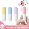 Vibradores tipo bala con Bluetooth, aplicación de Control inalámbrico, huevos vibradores de punto G, consolador de 10 velocidades, juguetes sexys para adultos para mujeres y parejas