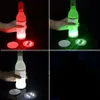 New Blinking Glow LED Bottle Sticker Coaster Lights Flashing Cup Mat Battery Powered For Christmas Party Wedding Bar Vase Decoration Light Boutique DH085