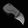 1Pcs High End Small Pocket Folding Knife S35VN Drop Point Stone Wash Blade TC4 Titanium Alloy Handle Ball Bearing EDC Knives