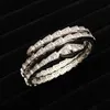 Bangle Donia Jewelry luksusowa bransoletka Bransoletka paznokci przesadzona mikroinkonowana cyrkon prezent tytanowy stal mankiet nlay diamentowe projektantów mody z pudełkiem