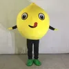 2022 Halloween Lovely Lemon Mascot Costume Cartoon Fruit Anime theme character Christmas Carnival Party Fancy Costumes Adults Size Outdoor Outfit