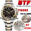 BTF Better Factory BT116503 Mens Watch Cal.4130 SA4130 Chronograph Automatic Th 12.2mm two to to اثنين