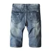 Mens Jeans Red For Men Mens Fashion Casual Straight Hole Buckle Zipper Denim Shorts Pants TrousersMens