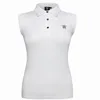 Summe Sleeveless 골프 티셔츠 최신 여성 옷 쇼트 슬리브 야외 레저 스포츠 골프 셔츠 220623