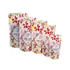 1000 sztuk / partia Red Print Golden Flower Torba z okna Snack Cukierki Suche Owoce Torby Opakowania Hurtownie