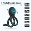 Nxy Cockrings Wireless Remote Control Cockring Vibrator Clitoris Stimulation Sleeve for Penis Ring Sex Toys Men Male Chastity Cock Rings 220108