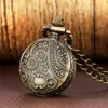 Steampunk Lovely Elephant Design Men Women Quartz Analog Pocket Watch Arabic Number Clock Necklace Pendant Chain