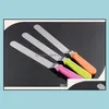 Cake Cream Icing Spata Butter Smoother Blade Angled Flat Scraper Smoothing Tool High Quality Drop Delivery 2021 Tools Bakeware Kitchen Dini