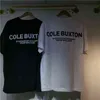 2022SS Cole Buxton Tee Men Kvinnor Högkvalitativ t-shirt-slogan Print överdimensionerad Topst220721