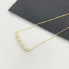 2022 New Honeycomb Luxury Designer Pendant Necklaces Shining Crystal 18K Gold Stainless Steel Necklace Party Wedding Jewelry for W2591227