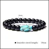 Beaded Strands Fashion Women Strand Natural Stone Turquoises Beads Bracelet Tortoise Charm Bracelets For Men Lucky Energy J Mjfashion Dhhw3