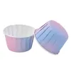 Gradiënt Cupcake Liners Cake Bakken Cups Vetvrije Document Muffin Wrappers Dessert Houder voor Party Wedding Rre13567