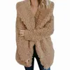 Teddy Jacket Women Winter Jackets Kawaii Fur Kurtka z kapturem ciepłe owłosione kurtki Kobiety Kurtki z długim rękawem Chaqueta Mjer 2xl L220725