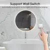 24 polegadas Acrílico LED redondo redondo anti nevoeiro switch banheiro de toque, quarto w55126664