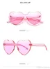Sonnenbrille Attraktive Herzform Damen Accessoires Schöne Bunte Klare Brille Randloser Rahmen 11style