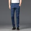 Summer Men s Casual Trousers Fashion Classic Stripe Plaid Black Solid Color High Quality Formal Suit Pants Mane 30 38 220719