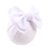 Hårtillbehör 2022 Stora 7 "Bow Textured Fabric Elastic Kids Girl Pannband Ankomst Diy Headwrap huvudbonader