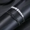 Роскошная блестящая вода капля Bracelet AAA Zircon для женщин модный свадебный свадебный винтажный ура