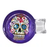 factory supply Glass Ashtray Ghost Head Print Cigar Ashtray Custom Logo