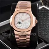 남성 5 핀 자동 시계 Famoso Automatic 2813 Movement Watches Rose Gold Stainless Steel Luminous Wristwatch 선물