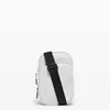 LL Outdoor Bags Crossbody Bag Gym Elastic Adjustable Strap Zipper Shoulder Belts Fanny Pack White Black Colors 2L9673036