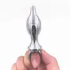 Avtagbar drag Ring Metal Anal Plug 4 Style Toys G Spot Stimulation Sexig för man/kvinnor Masturbator Buttplug.