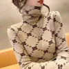 여성을위한 양모 Turtleneck Sweater Ggity 따뜻한 소프트 니트 풀오버 Femme Jumper Cashmere Tee