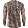 Quick Drying Long Sleeve T-shirt Men Autumn Outdoor Bike Running Fitness Mountaineering Bicycle Round Neck Camouflage T Shirts 220325