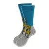 Chaussettes pour hommes automne et hiver dessin animé coton peigné pour hommes femmes pointe du pied épaississement chaud Tube moyen skateboardmen