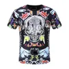 designer T-shirt Schedel kristal dollar Mode heren Zomer Basic Effen print brief Casual Punk tops Tee man vrouwen luxe kleding 1871