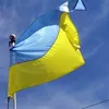 Ukraina flagga ukrainska flaggor 90x150cm hus dekoration banner Ukraina trädgård national flagga tecken polyester med mässing grommets gcb14629