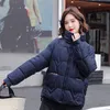 Women Jacket Parkas Down Coat Fashion Short Jacket Slim Thick Outfit Windbreaker Pocket Lady Warm Coats Outwear Girls high-quality hooded-coat